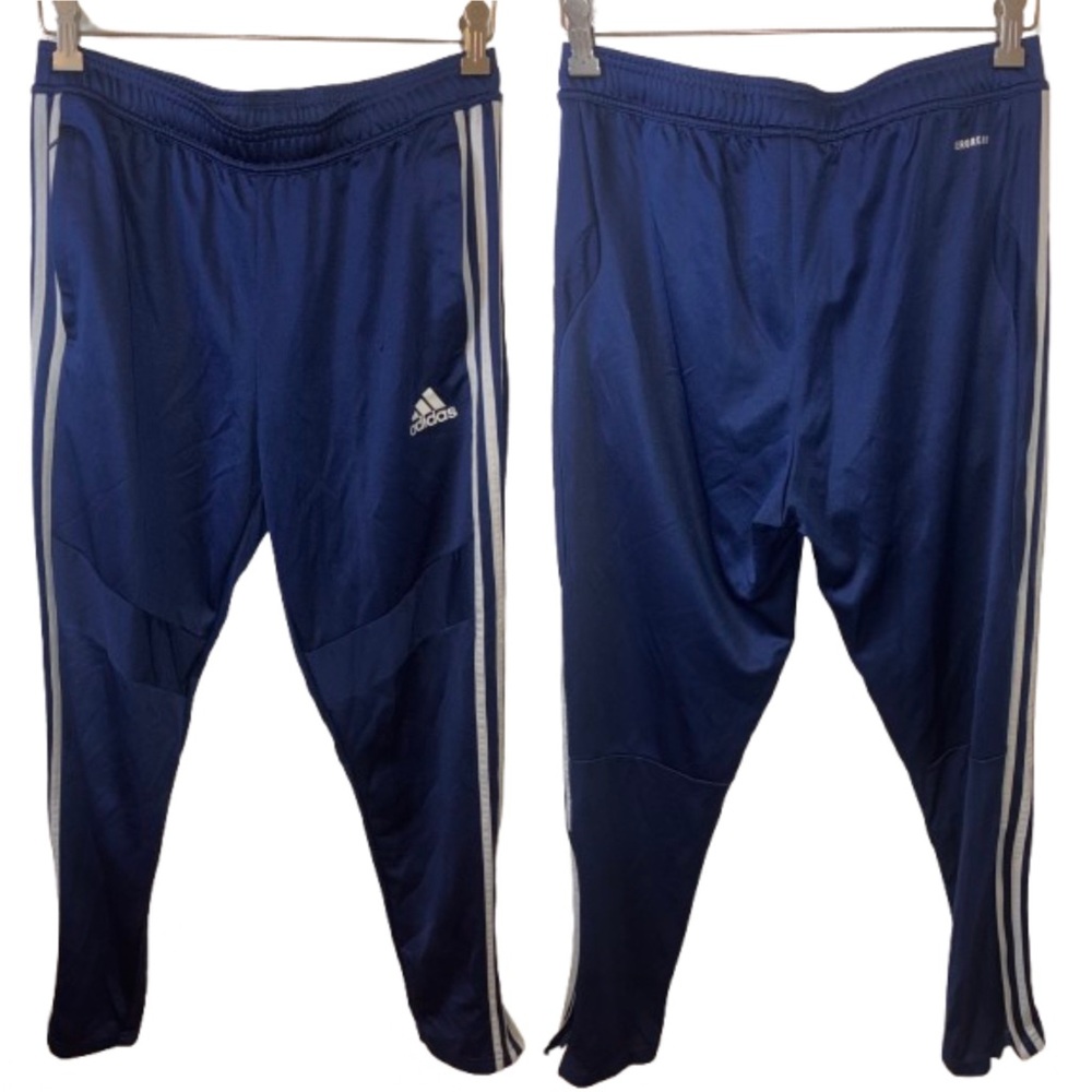 Adidas Navy/White 3 Stripe Joggers Track Pants
